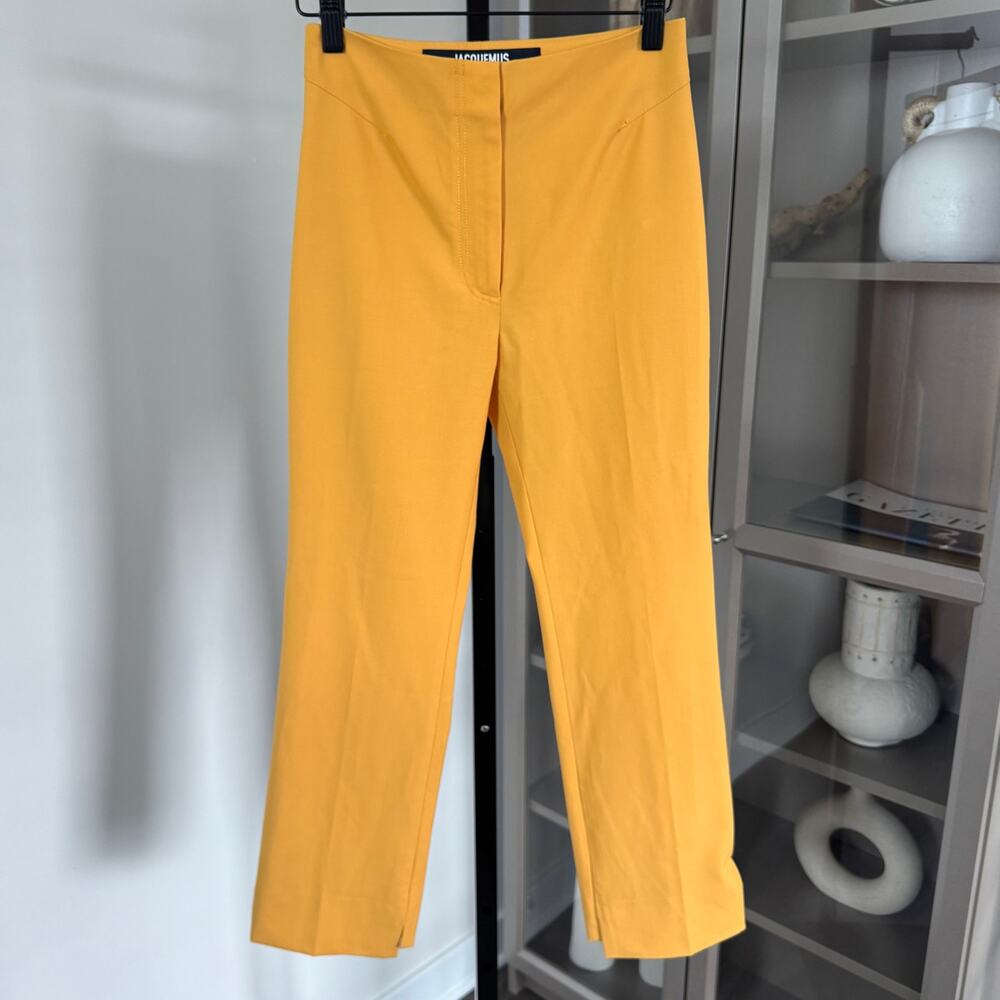 Jacquemus "Le Splash" Orange Tailored Cropped Trouser 34 Le Pantalon Pina Pants
